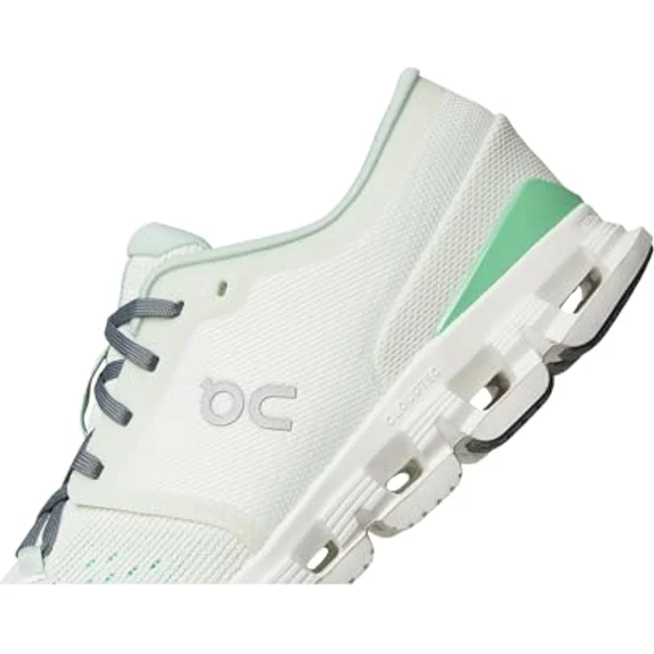 On Running Cloud X 4, Damen Laufschuhe mit X-förmigem Speedboard, Helion Superfoam und atmungsaktivem Obermaterial, 38.5, Grün – Bild 6