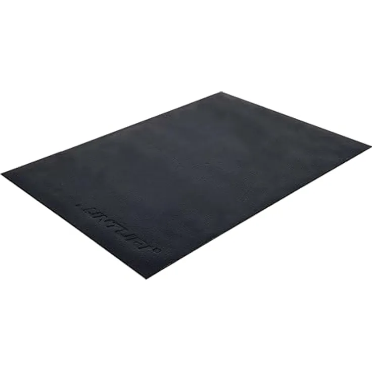 Tunturi Heimtrainermatte Bodenschutzmatte 100 x 70 x 0,5 cm Schwarz - Schützt den Boden vor Kratzern und ist schmutzabweisend