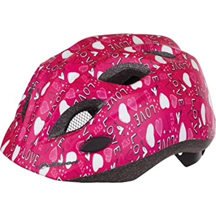 Polisport 8740900017 - S Junior Premium Love Helm, verstellbar Größe S (52-56 cm), CE-zertifiziert, mit LED und 10 Lufteinlässen, für Radfahren und Skateboarden, Farbe Love – Bild 2