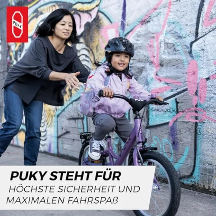 Kinderhaus Blaubär PUKY Fahrradhelm retro blue, Sicherheitshelm mit abnehmbaren Licht-Modul, 17 Lüftungslöchern und optimaler Passform – Bild 8