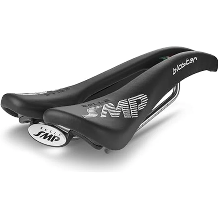 Selle Smp Blaster, Rennradsattel aus echtem Leder mit ergonomischem Design, 255g, für mittelbreite bis breite Becken – Bild 1
