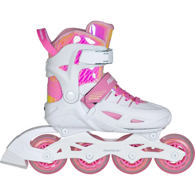 POWERSLIDE Universe 4W Pink II, größenverstellbare Inline-Skates für aktive Kinder