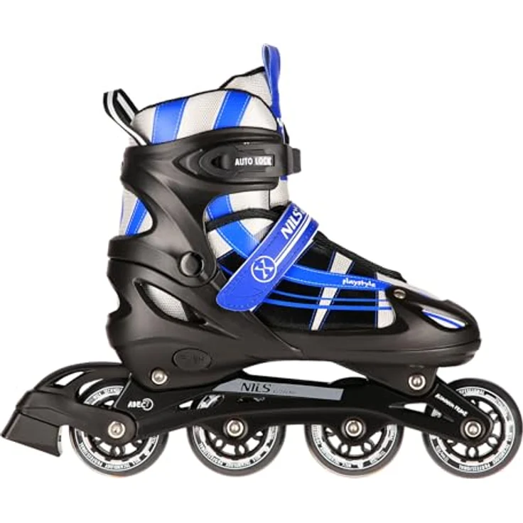 Nils Extreme NH18366A 2in1 Skates Größe: 31-34, Rollschuhe mit hochwertigen Stahlkufen und 3-facher Größenverstellbarkeit, Schwarz – Bild 8