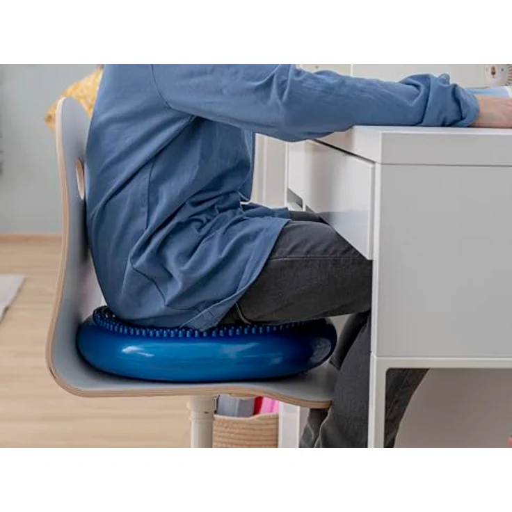 Betzold Balancekissen, Gleichgewichtstrainer für Sitz- und Therapietrainings, 33 cm mit genoppter Oberfläche und handlicher Handpumpe – Bild 5