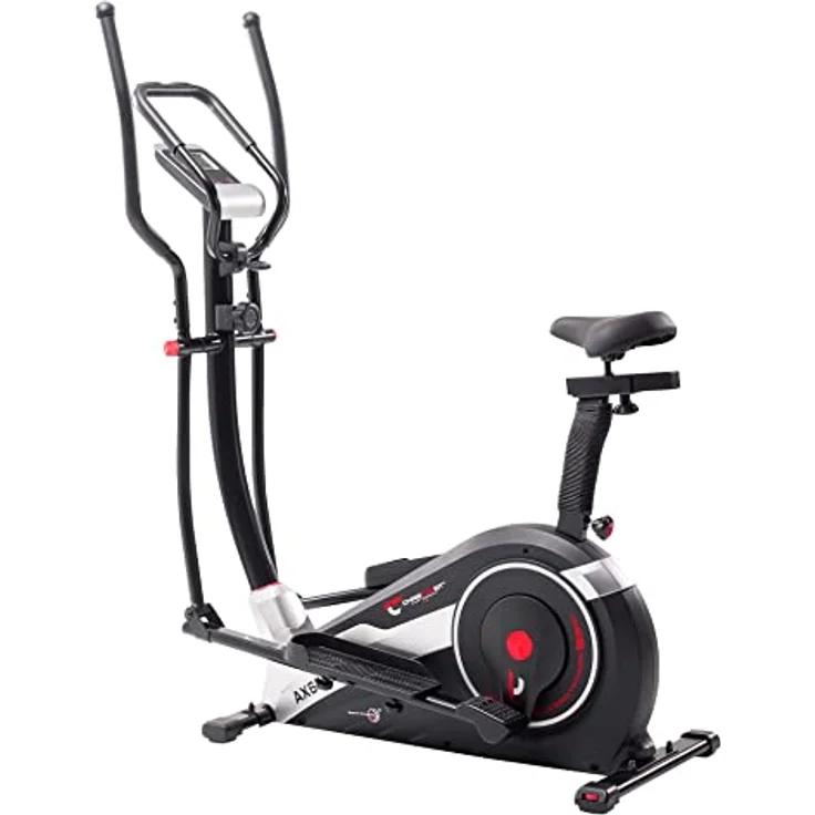Christopeit Sport Hybridtrainer AX 6500 Schwarz 2in1 – 10-stufiger Widerstand, mit Magnet-Bremssystem, bis 150kg Gewicht – Bild 1