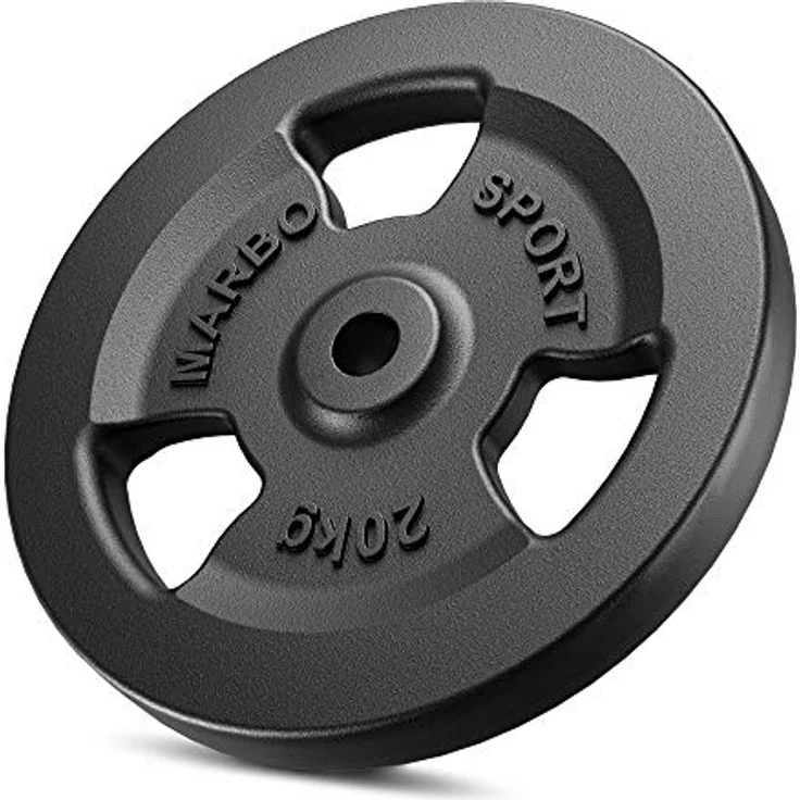 Marbo Sport - Set MW KIER Tri-Grip Hantelscheiben aus Gusseisen, 172kg, Ø31 mm Aufnahme, SZ-Curlstange, Kurz- & Langhantelstange, professionelles Hantelscheiben-Set – Bild 5