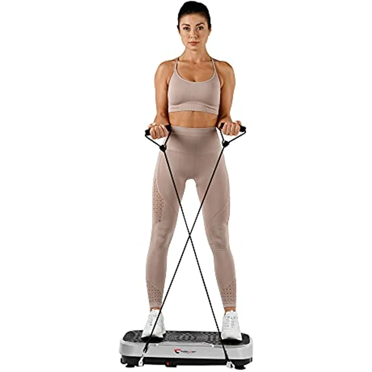 Christopeit Sport Vibro 3000 Vibrationsplatte - 20 Geschwindigkeitsstufen - Muskelaufbau, Koordination, Fettstoffwechsel – Bild 4