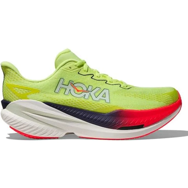 HOKA MACH X 3 Herren Laufschuhe, leichte Wettkampfschuhe mit atmungsaktivem Obermaterial, gelb, EU 43 1/3 – Bild 1