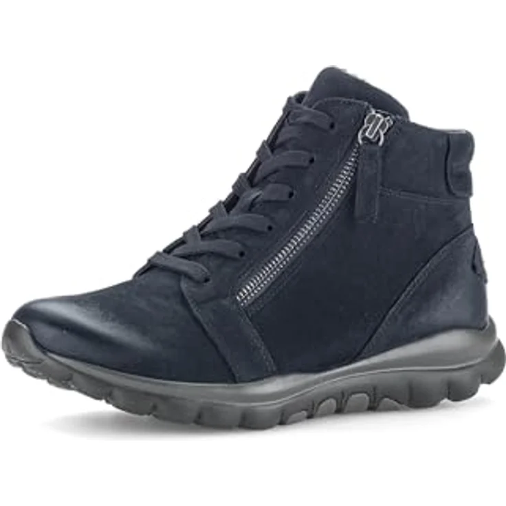 ROLLINGSOFT Bootie 76.868.46, Nubukleder, ocean (Mel), Schnürung mit Reißverschluss, Wechselfußbett 38 – Bild 1
