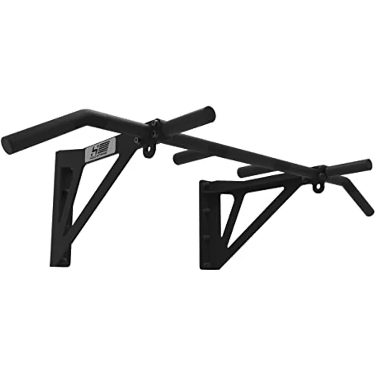 HOLD Strong Klimmzugstange Multigrip zur Wandbefestigung/Profiqualität und Studiozulassung, Ösen für Boxsack & TRX - Modell: HS-K-W6