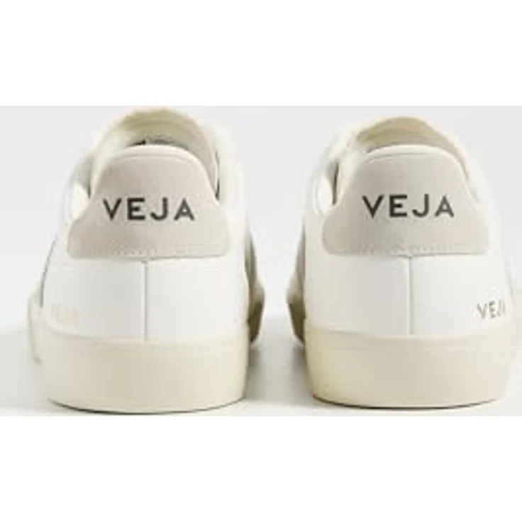 Veja Campo Herren Schnürung, Chromefree Leder Turnschuhe, Weiß Grau – UK 7 / EU 41 / US 8 – Bild 5