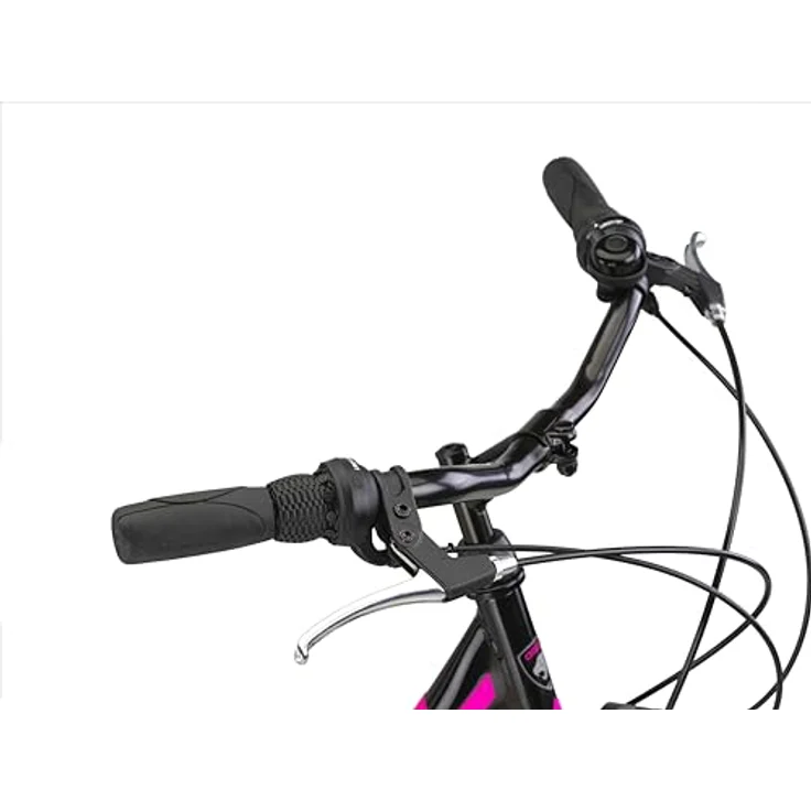 Chillaxx Bike Strada Premium City Bike 24 Zoll Schwarz-Pink V-Bremse - Hollandfahrrad für Mädchen, Jungen, Herren und Damen - 21 Gang-Schaltung – Bild 4