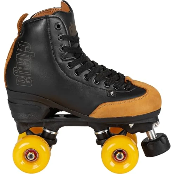 Chaya Rental Damen Rollschuhe, schwarze Rollerskates mit abriebfestem Leder, BSS-Sohle und WICKED ABEC 7 Lagern, Größe 36 – Bild 1