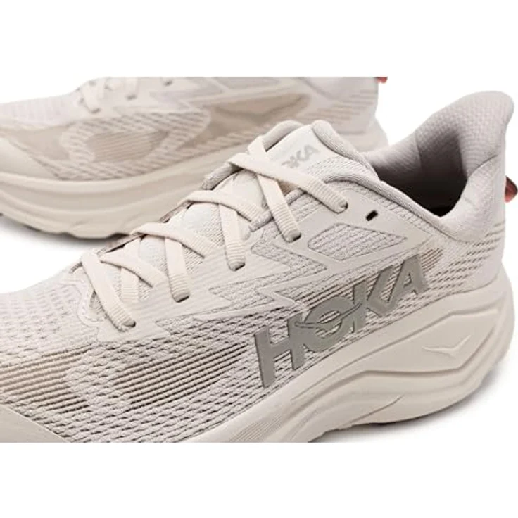 Hoka One One W Challenger 8, Trailrunningschuhe für Normalpronierer, atmungsaktiv, Stucco/Asphalt Grey, Größe 42 2/3 – Bild 2