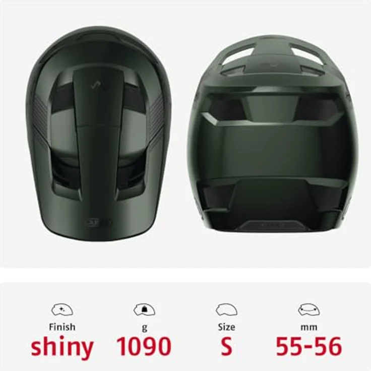 Abus HiDrop, MTB Velohelm (55 - 56 cm) mit schlagfester ABS-Außenschale und optimierter Belüftung, EN1078 & ASTM zertifiziert – Bild 3