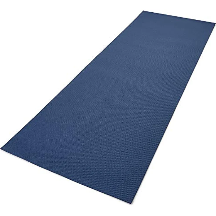 Reebok Yogamatte Dunkelblau, 173 x 61 x 0.4 cm, rutschfeste Ober- und Unterseite – Bild 2