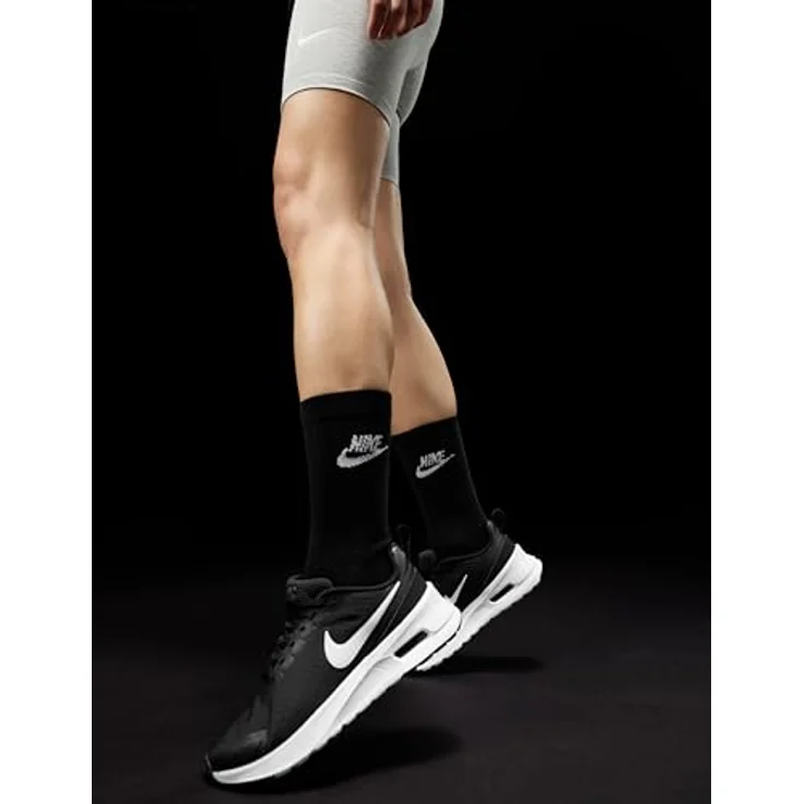 Nike Damen Air Max Nuaxis, Laufschuhe mit sichtbarer Air Max-Dämpfung, flexibles Textil-Obermaterial, schwarz – Bild 2