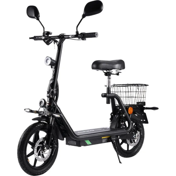 ENEWAY City Floh-S E-Scooter, Elektroroller bis 45 km/h, mit Straßenzulassung und Blinkervorbereitung, kompakt und komfortabel