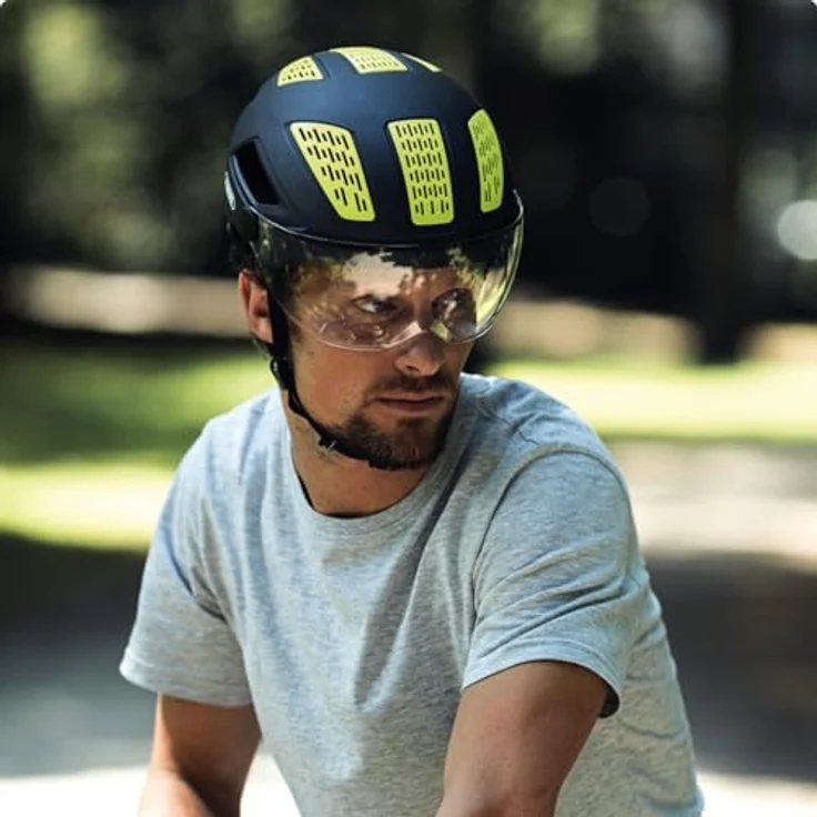 Abus Helm Hyban 2. 0 ACE - Velvet Black 52 - 58 cm – Bild 7