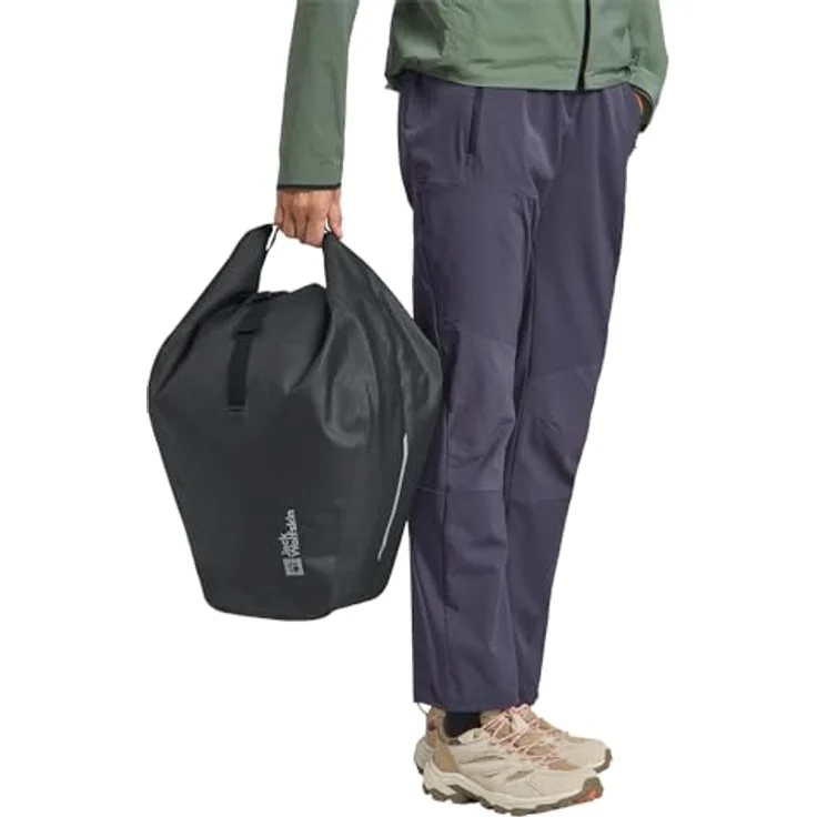 Jack Wolfskin GRAVEX 20 Velotasche, wasserdicht, Gepäckträgertasche mit KLICKfix-Befestigung und Roll-Top-Design – Bild 6