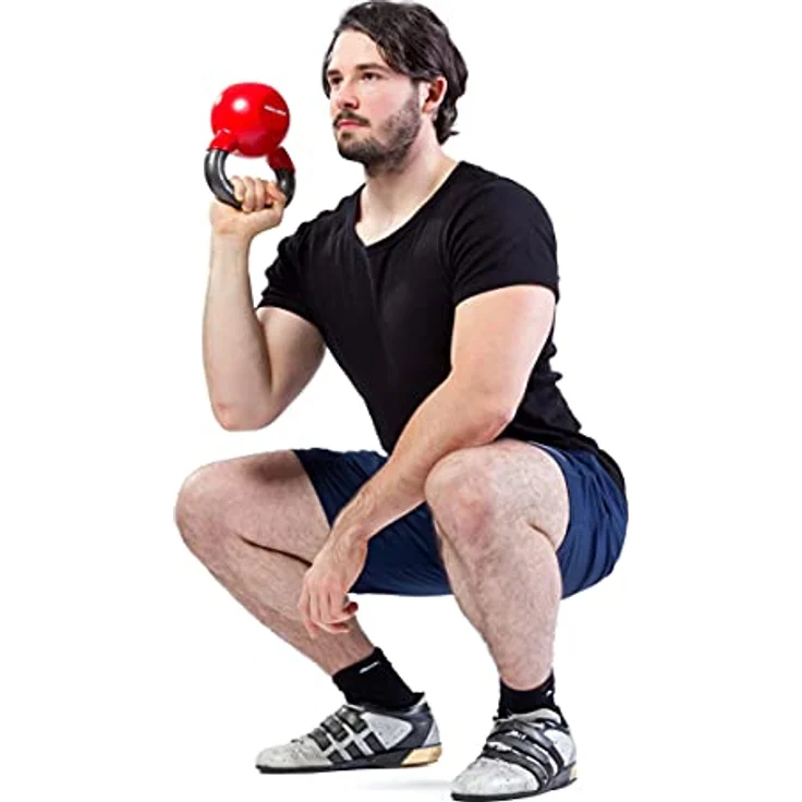 Sport-Thieme Kettlebell Vinyl | Kugelhantel, Gewichtskugel aus Gusseisen mit Soft-Vinyloberfläche | In acht Gewichtsvarianten: 4-24 kg | Markenqualität – Bild 3