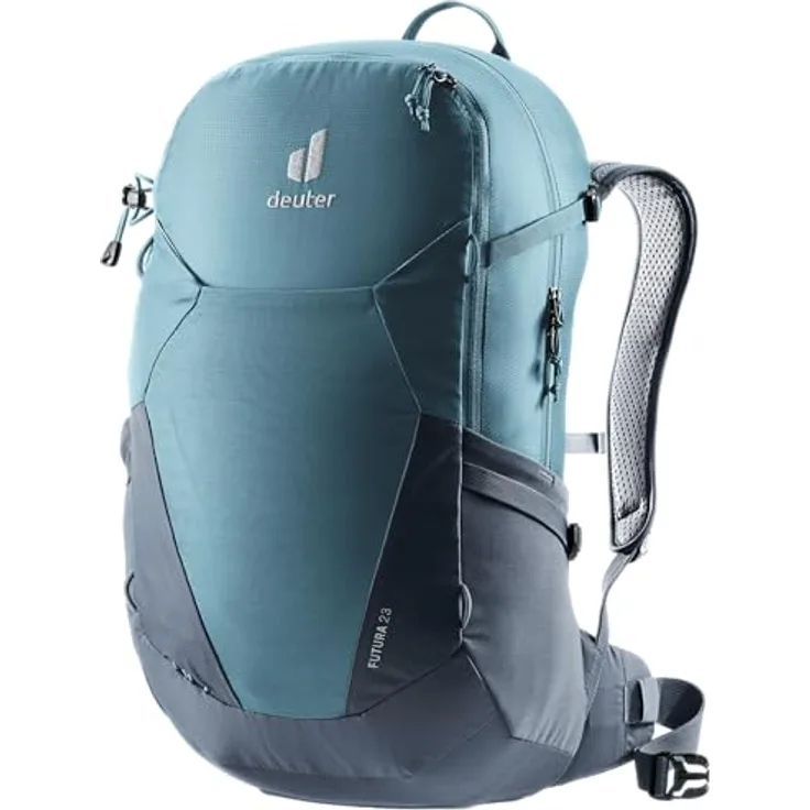 deuter Futura 23 Wanderrucksack, Aircomfort Netzrücken-System, Active-Comfort-Fit Rückensystem, grün