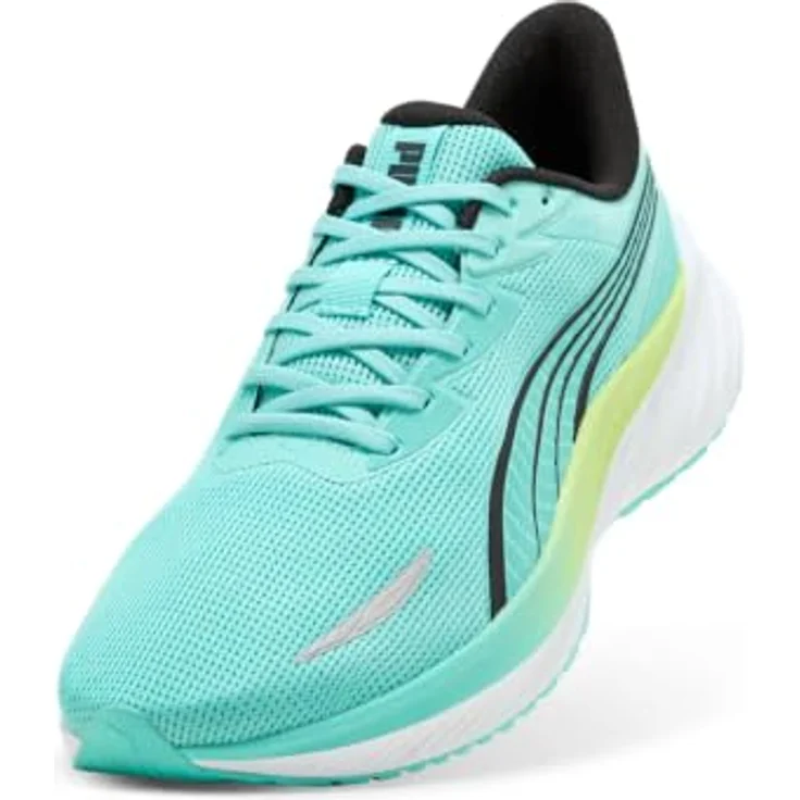PUMA Pounce Lite 2 Herren Laufschuh, atmungsaktiv, in Intense Mint-Sunny Lime-PUMA Black, Größe 37 EU – Bild 4