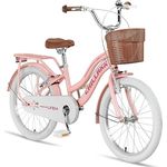Chillaxx Bike Linda Premium Kinder City Bike in 20 Zoll - Fahrrad für Mädchen, Jungen, Hollandfahrrad Citybike Kinderfahrrad, geeignet für 6,7, 8, 9, 10, 11 Jahre (Rosa) - Leichtes 20 Zoll Kinderfahrrad mit modernem Design von Chillaxx