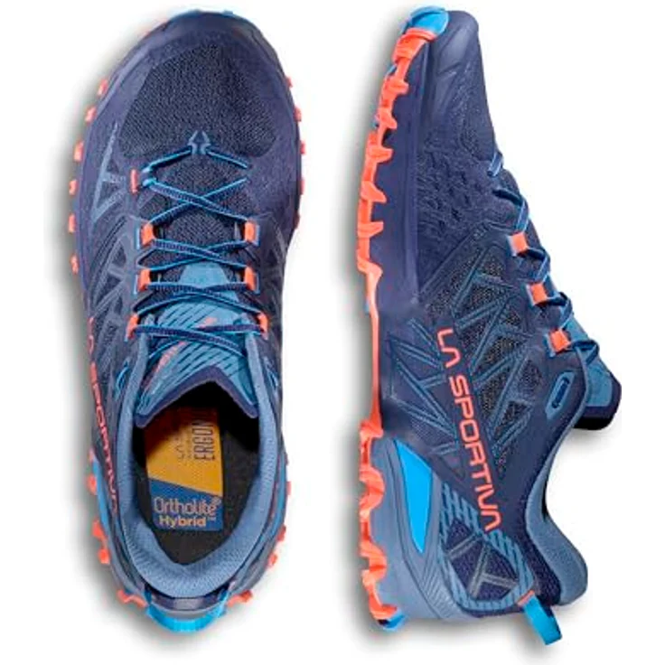La Sportiva Bushido III, Herren Trailrunning Schuhe, griffige FriXion Red Bi-Compound Sohle, blau, EU 42 – Bild 5