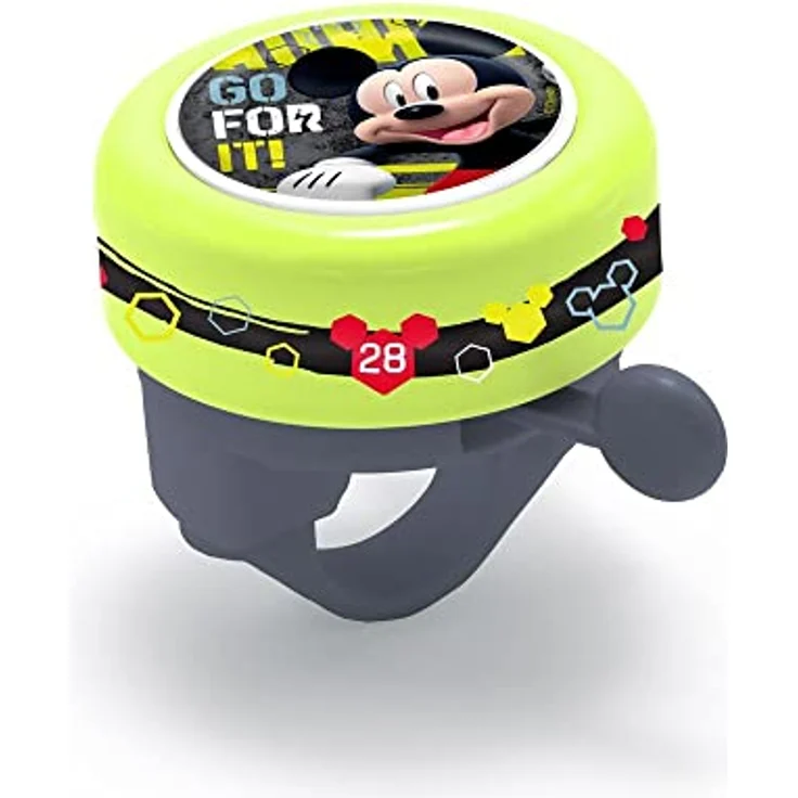 Seven Polska Fahrradklingel für Kinder, Globo mit Frozen, Spiderman, Avengers, Mickey & Minnie Mouse, Durchmesser 5,5 cm – Bild 1
