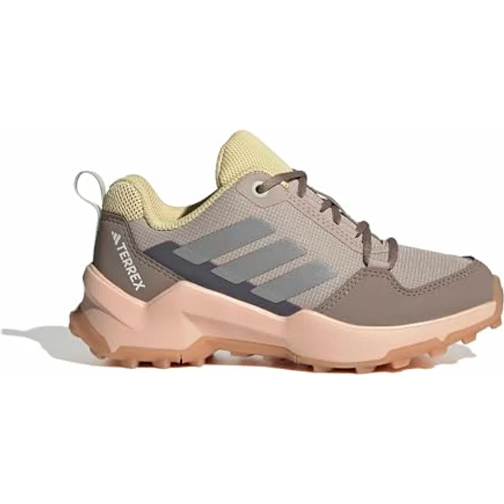 adidas Terrex AX4r, Kinder Laufschuh in braun mit dämpfender Zwischensohle und griffiger Traxion Außensohle, aus recycelten Materialien – Bild 4