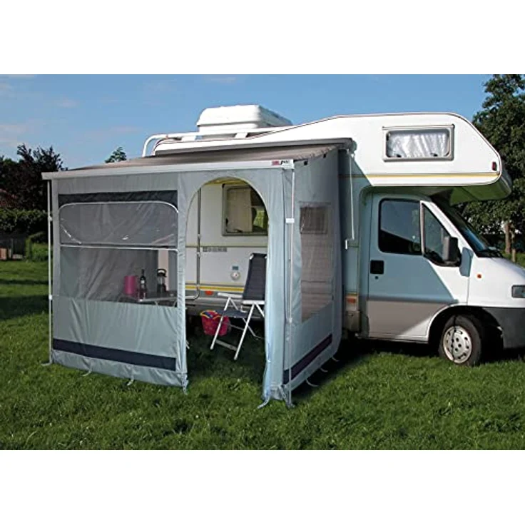 Eurotrail Narvik Canopy Room, Zelt für Markisen, 100% Polyester, 8.40 kg, verstellbare Anschluss-Höhe bis 280 cm, mit großen Fenstern und Moskitonetz – Bild 1