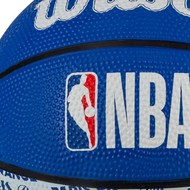 Wilson NBA City Paris Mini Ball WZ4033001XB, Unisex Basketball in Rot, Größe 3 EU – Bild 3