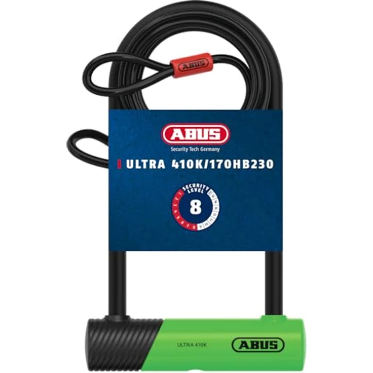 Abus Ultra 410K, Bügelschloss aus gehärtetem Stahl mit 13 mm Rundbügel, Flakeberry Purple – Bild 1