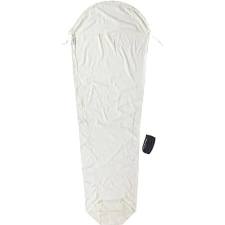Cocoon MummyLiner, Schlafsack (241 cm), aus ägyptischer Baumwolle, leicht und langlebig, mit Kapuze
