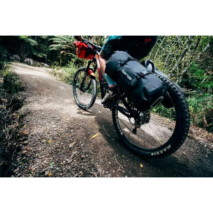 Aeroe Velotasche 12L, wasserdichte Gepäckträgertasche aus strapazierfähigem TPU, schwarz, IP65-Schutzklasse, kompatibel mit Spider Rear Rack – Bild 6