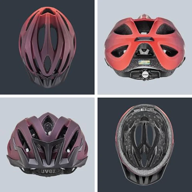 Uvex uvex viva 3, MTB Fahrradhelm in Plum-Grapefruit Matt, Größe 56-62 cm, sicher und komfortabel – Bild 4