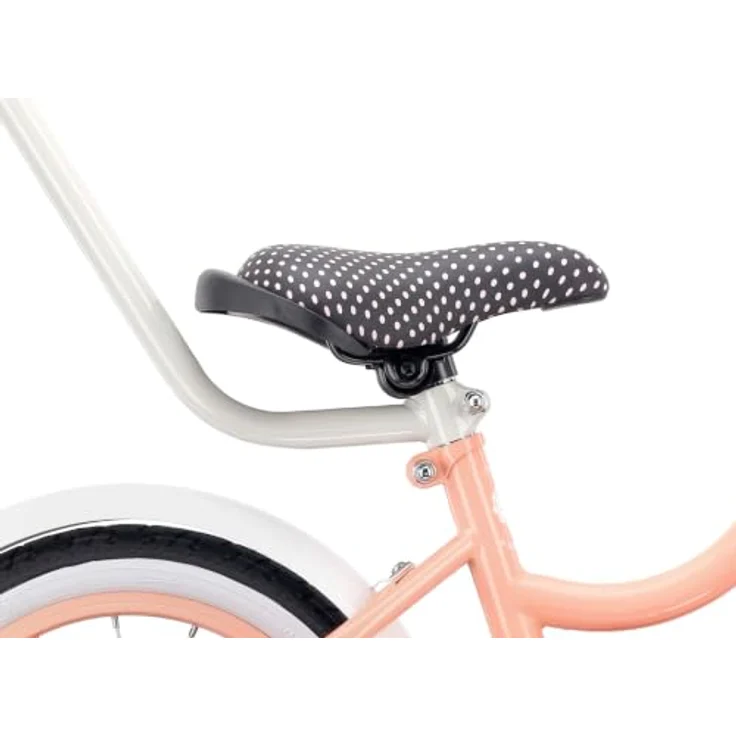 Sun Baby Heart Bike, 14 Zoll Mädchenfahrrad mit Schubstange, Aprikose, für Nutzungsbereich innerhalb der StVZO, zulässiges Gesamtgewicht bis 50 kg – Bild 2