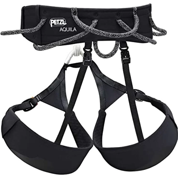 Petzl Aquila, Klettergurt (S) mit Fuseframe-Technologie, verstellbaren Beinschlaufen und 4 Materialschlaufen – Bild 2