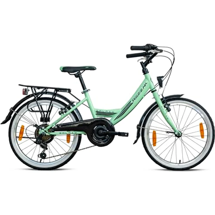 Rezzak 20 Zoll Mädchenfahrrad City Bike, 7 Gang Schaltung, mint, NEU, mit Handbremsen und Licht – Bild 2