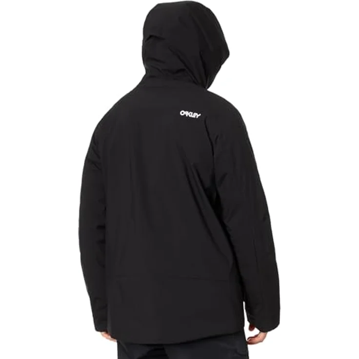 Oakley TNP TBT Insulated Jacke, Herren Skijacke in BLACK/WHITE mit BioZone™ Technologie, wasserdichter FNDry10K™ Beschichtung und verstellbarer Kapuze, Größe L – Bild 2