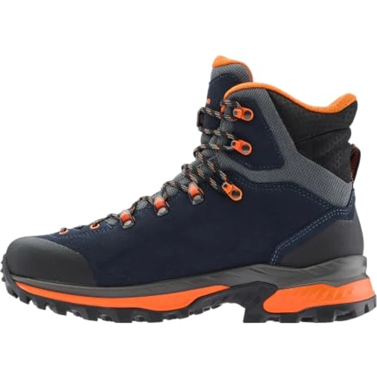 LOWA RANDIR GTX MID, Halbhohe Trekkingschuhe mit GORE-TEX Membran, Navy/Orange, für Herren – Bild 3