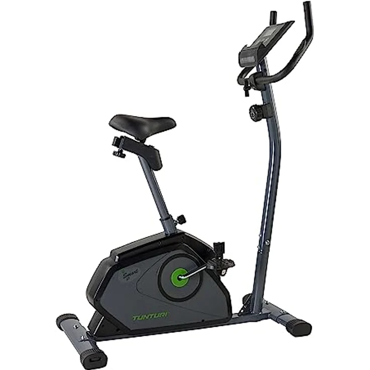 Tunturi Cardio Fit B40 Heimtrainer Fahrrad/Fitnessfahrrad/Hometrainer Fahrrad Trainer mit niedrigem Einstieg + LCD-Bildschirmanzeige und Tablethalterung - Schwarz – Bild 1