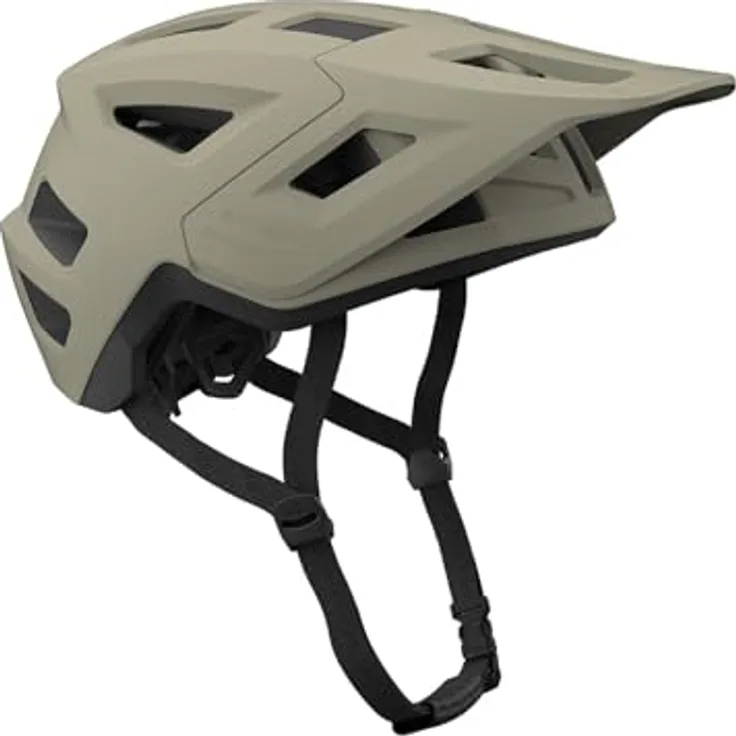 44 iXS MTB-Fahrradhelm Flow 1.0, hoch belüftete In-Mould-Konstruktion mit Visier, sand