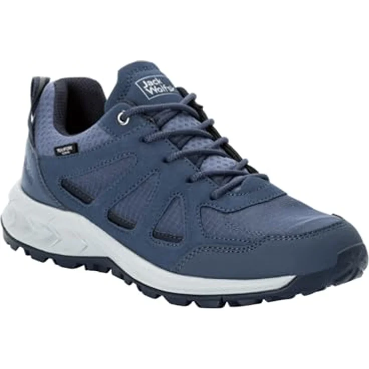 Jack Wolfskin Woodland 2 Texapore Low W, Damen Wanderschuhe, wasserdicht und atmungsaktiv, Blau (Größe 41) – Bild 4
