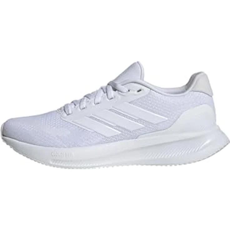 adidas Runfalcon 5 W, Damen Laufschuhe mit atmungsaktivem Obermaterial, leichter EVA-Zwischensohle und rutschfester Gummiaussensohle, Weiss, Größe 46 – Bild 1