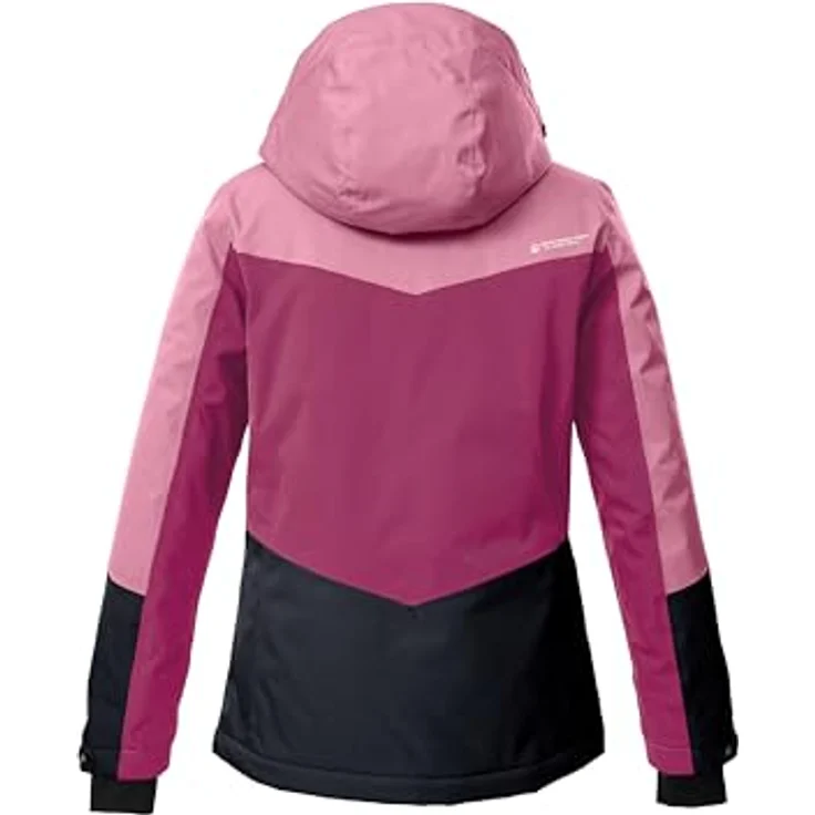 Killtec KSW 196 GRLS SKI JCKT, Kinder Skijacke in lila mit 10.000 mm Wassersäule, wasserdicht und atmungsaktiv, regulierbare Kapuze und Saum – Bild 2