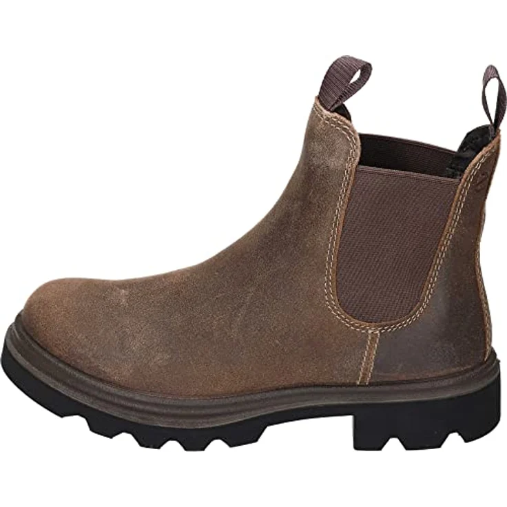 Ecco Grainer Chelsea Boot, wasserdichte Stiefelette aus dunkelbraunem Nubukleder mit strapazierfähiger Außensohle – Bild 2