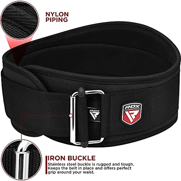 RDX 6.5” Gewichthebergürtel, Auto-Lock Trainingsgürtel, Krafttraining Powerlifting Fitness Bodybuilding Gürtel, Gewichtheben Gepolstert Gym Weight Lifting Belt, Männer Damen Kreuzheben Workout – Bild 5