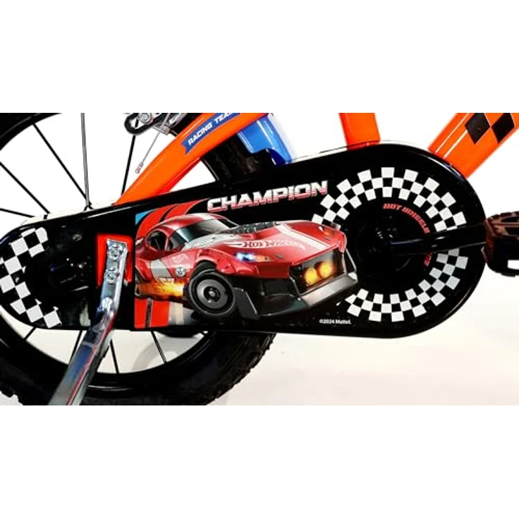 Dino Bikes Hot Wheels Kinderfahrrad 14", orange mit coolem Design – Bild 2